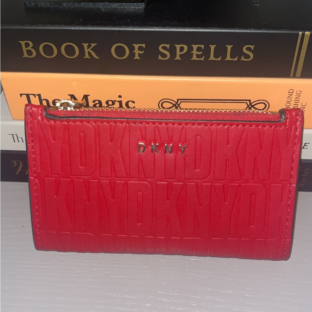 DKNY Scarlet Embossed Card Wallet